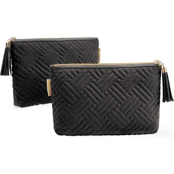 BAGSMART Women 2 Pcs Purse Travel Pouch for Makeup Small Cosmetic Bag - Picture 1 of 8